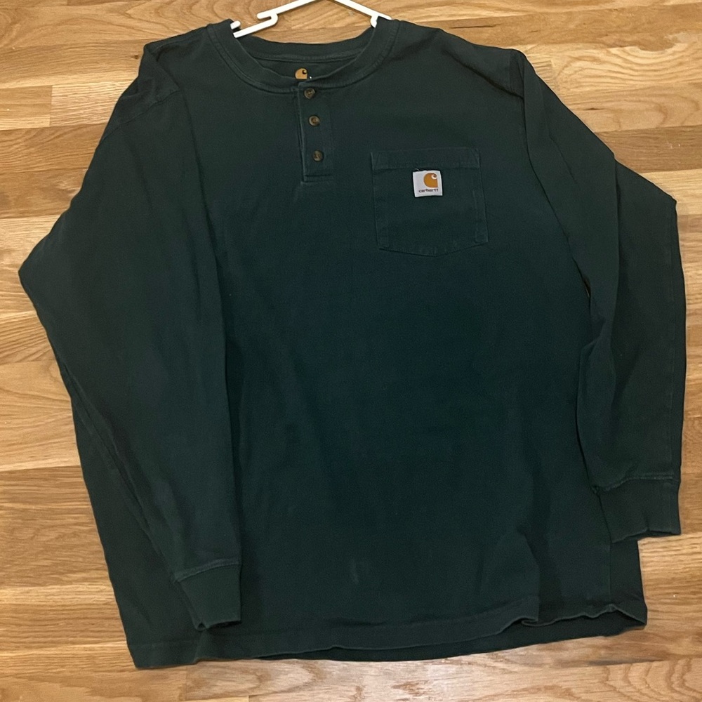 Dark green Carhartt shirt
